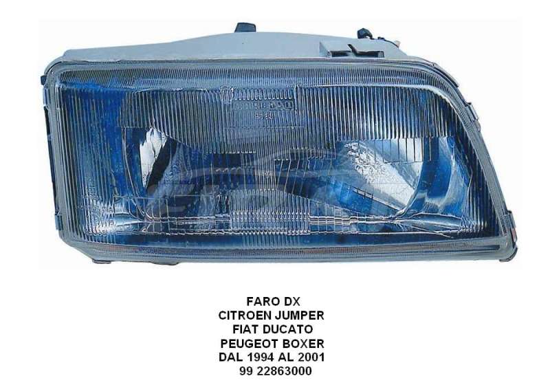 FARO FIAT DUCATO - JUMPER - BOXER 94 - 01 DX
